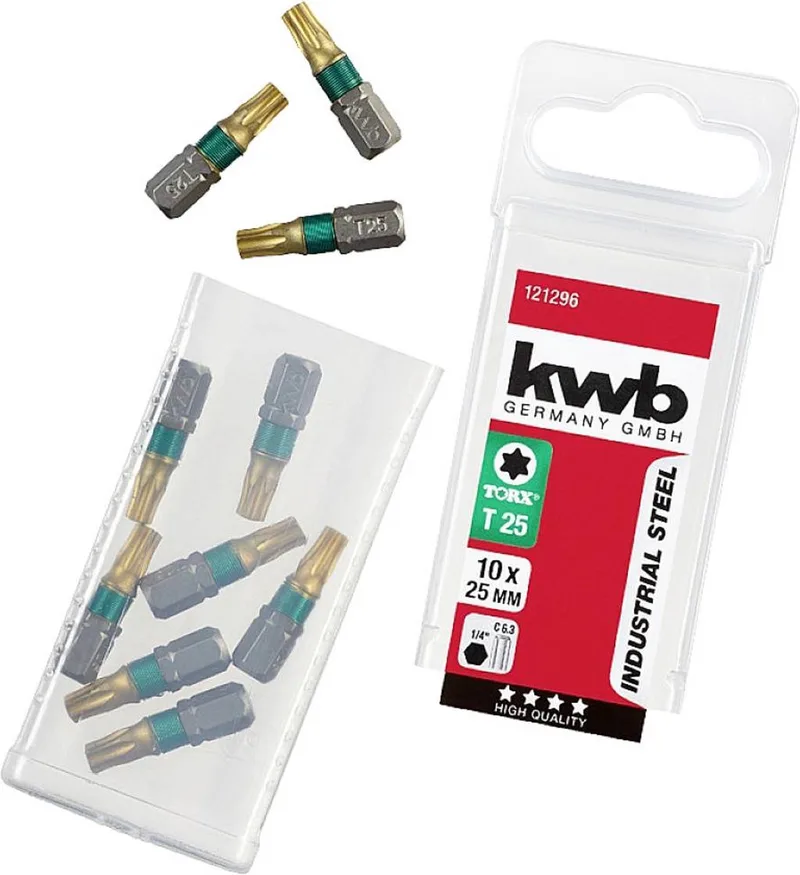 kwb 124296 TX-bit T 25 Titanium C 6.3 10 stuk(s) by KWB – product image 1 of 3