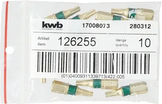 kwb 126255 TX-Bit Antrieb: 1/4 (6.3 mm) Abtrieb: TX TX 15 25 mm von KWB – Produktbild 3 von 3