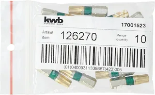 kwb 126270 TX-Bit Antrieb: 1/4 (6.3 mm) Abtrieb: TX TX 30 25 mm de KWB – image du produit 3 sur 3