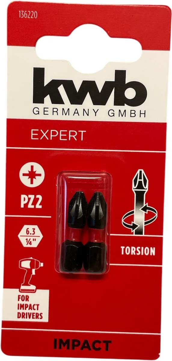 KWB 2 bitjes torsion 25 mm PH2 s2 van KWB – productafbeelding