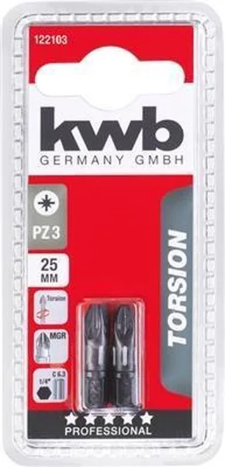 KWB 2 Bits 25mm Torsie Pz 3 by KWB – product image 1 of 3