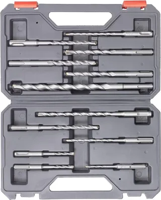 kwb 240280 40CR-Stahl Hammerbohrer-Set 12teilig 5 mm, 6 mm, 8 mm, 10 mm, 12 mm, 14 mm SDS-Plus 1 St. de KWB – image du produit 3 sur 5