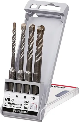 kwb 240530 Vergütungsstahl Hammerbohrer-Set 1 Stück 5 mm, 6 mm, 8 mm, 10 mm SDS-Plus 1 St. de KWB – image du produit 1 sur 2