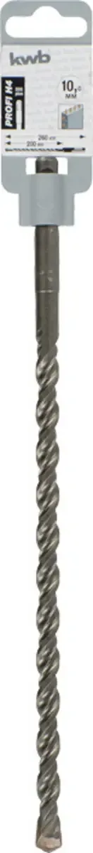 kwb 242740 Vergütungsstahl Hammerbohrer 1 Stück 10 mm Gesamtlänge 265 mm SDS-Plus 1 St. by KWB – product image 3 of 3