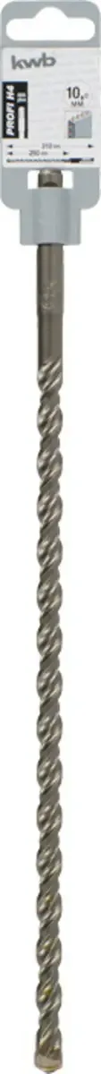 kwb 243240 Vergütungsstahl Hammerbohrer 1 Stück 10 mm Gesamtlänge 315 mm SDS-Plus 1 St. fra KWB – produktbillede 3 af 3