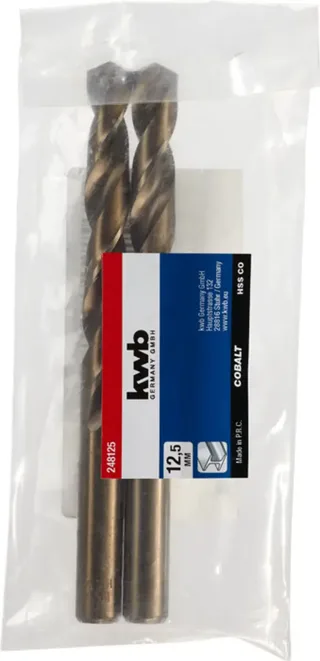 kwb 248125 HSS-Co Spiralbohrer 1 Stück 12.5 mm Gesamtlänge 151 mm M35 DIN 338 Zylinderschaft 1 St. von KWB – Produktbild 2 von 2