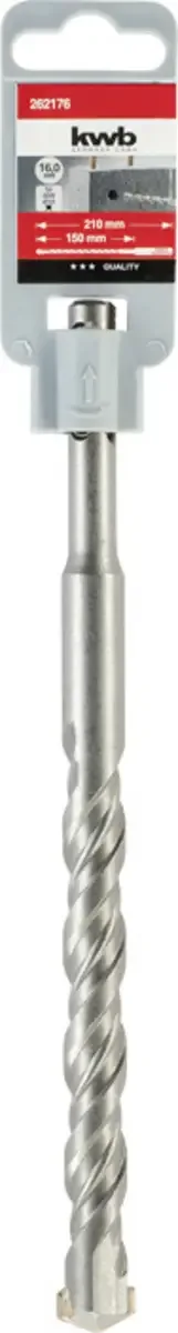 kwb 262176 acier 40CR Foret pour marteau-perforateur 1 pièce 16 mm Longueur totale 210 mm SDS-Plus 1 pc(s) de KWB – image du produit