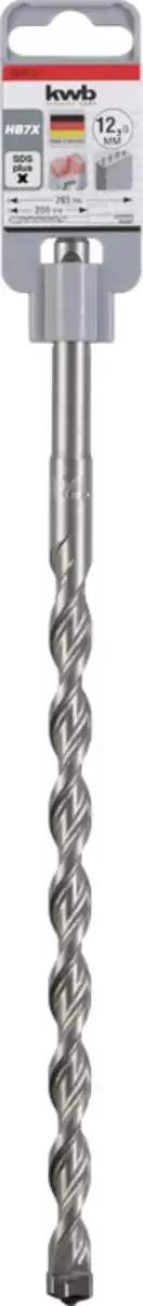 kwb 262712 Vergütungsstahl Hammerbohrer 1 Stück 12 mm Gesamtlänge 265 mm SDS-Plus 1 St. von KWB – Produktbild 2 von 2