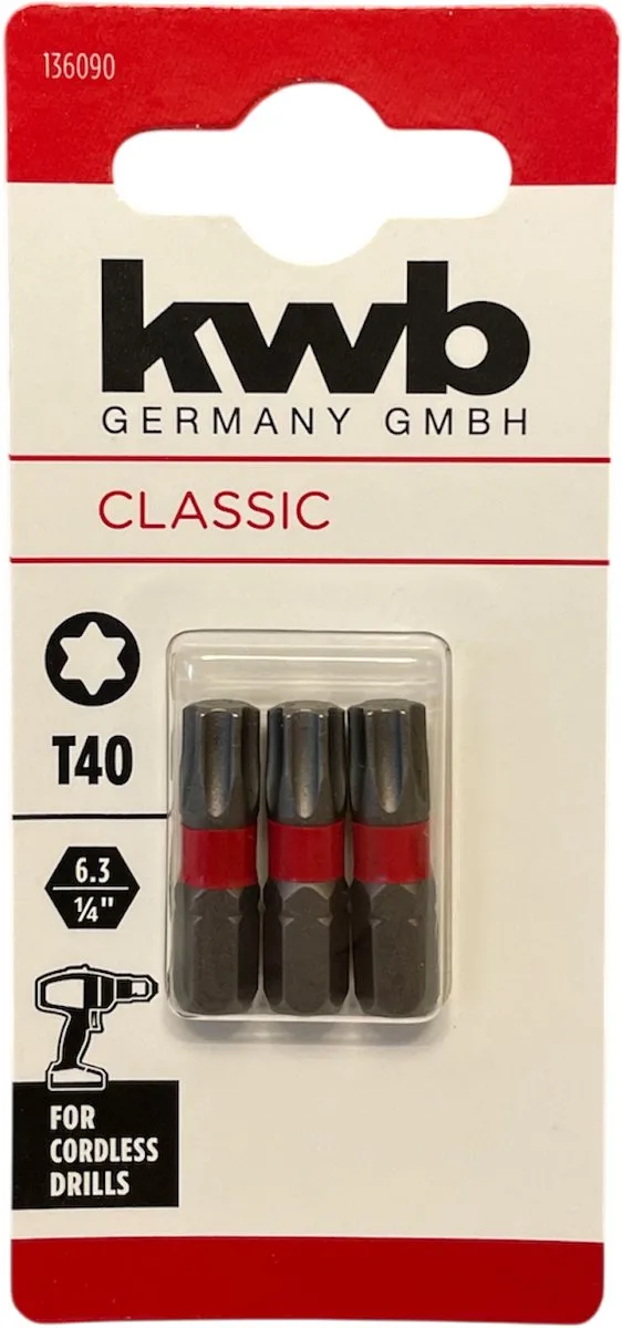 KWB 3 bitjes standaard 25mm T40 by KWB – product image