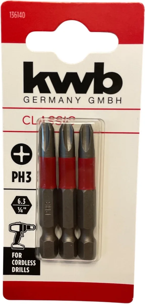 KWB 3 bitjes standaard 50mm PH3 by KWB – product image