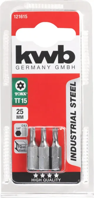 KWB 3 Bits - T15 - 25mm de KWB – image du produit 3 sur 3