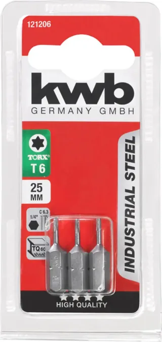 KWB 3 Bits - T6 - 25mm by KWB – product image 3 of 3