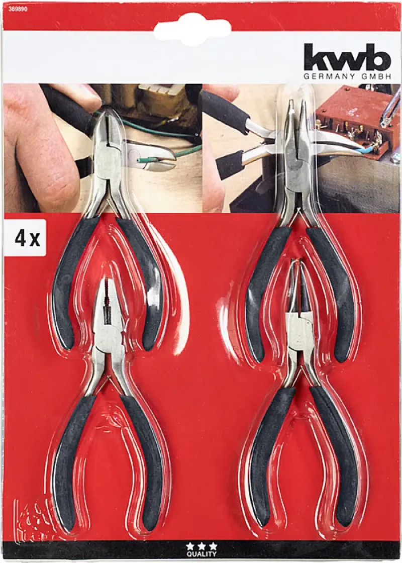 kwb 369890 Zangen-Set 4teilig van KWB – productafbeelding 3 van 3