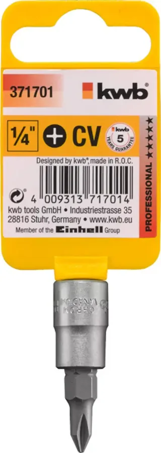 kwb 371701 Steckschlüssel-Bit-Einsatz PH 1 1/4 van KWB – productafbeelding 2 van 2