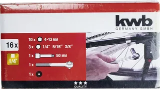 kwb 371990 Steckschlüsseleinsatz Antrieb 1/4 (6.3 mm) 15 St. de KWB – image du produit 3 sur 3