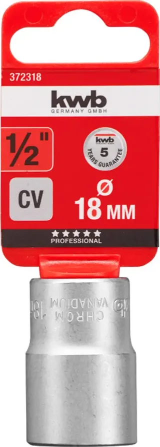 kwb 372318 Steckschlüsseleinsatz 18 mm 1/2 de KWB – image du produit 2 sur 2