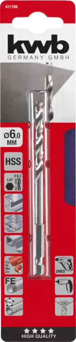 kwb 421106 Metaal-spiraalboor 1 stuks 1 stuk(s) de KWB – image du produit 3 sur 3