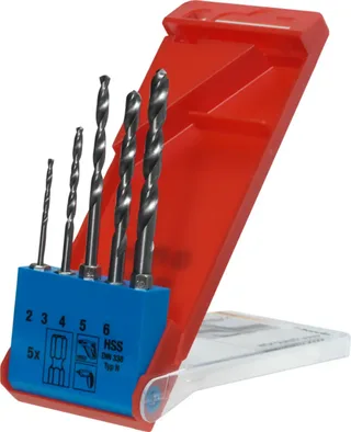 kwb 421140 HSS Metall-Spiralbohrer-Set 5teilig 2 mm, 3 mm, 4 mm, 5 mm, 6 mm DIN 1412 C 1/4 (6.3 mm) 1 St. de KWB – image du produit 1 sur 3