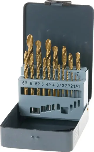 kwb 421856 HSS Metall-Spiralbohrer-Set 19teilig 1 mm, 1.5 mm, 2 mm, 2.5 mm, 3 mm, 3.5 mm, 4 mm, 4.5 mm, 5 mm, 5.5 mm, 6 mm, 6.5 mm, 7 mm, 7.5 mm, 8 mm, 8.5 mm de KWB – image du produit 1 sur 3