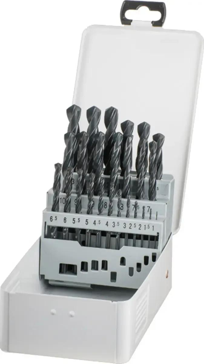 kwb 422544 HSS Metall-Spiralbohrer-Set 25teilig 1 mm, 1.5 mm, 2 mm, 2.5 mm, 3 mm, 3.5 mm, 4 mm, 4.5 mm, 5 mm, 5.5 mm, 6 mm, 6.5 mm, 7 mm, 7.5 mm, 8 mm, 8.5 mm von KWB – Produktbild 1 von 2