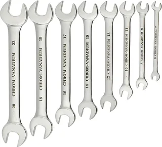 kwb 470300 Doppel-Maulschlüssel-Satz 8teilig Schlüsselweite (Metrisch) 02 - 56 mm von KWB – Produktbild 1 von 2