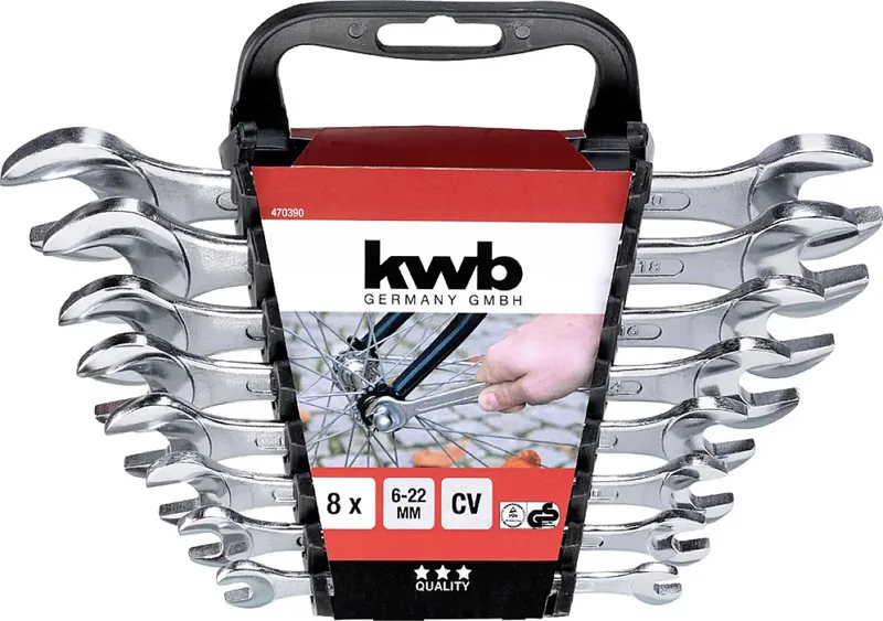 kwb 470390 Jeu de clés plates doubles Ouverture de clé (métrique) 6 - 22 mm de KWB – image du produit 3 sur 3