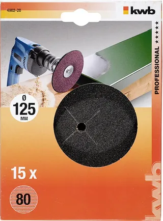 kwb 490220 Schleifscheiben-Set Durchmesser 125 mm Körnung (num)=80 15 St. de KWB – image du produit 3 sur 3