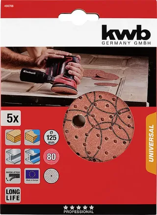 kwb 490708 Schuurschijf Diameter 125 mm 5 stuk(s) by KWB – product image 3 of 3