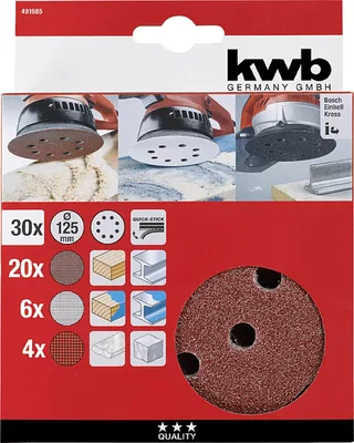 kwb 491985 Schleifscheibe Durchmesser 125 mm 30 St. by KWB – product image 3 of 3