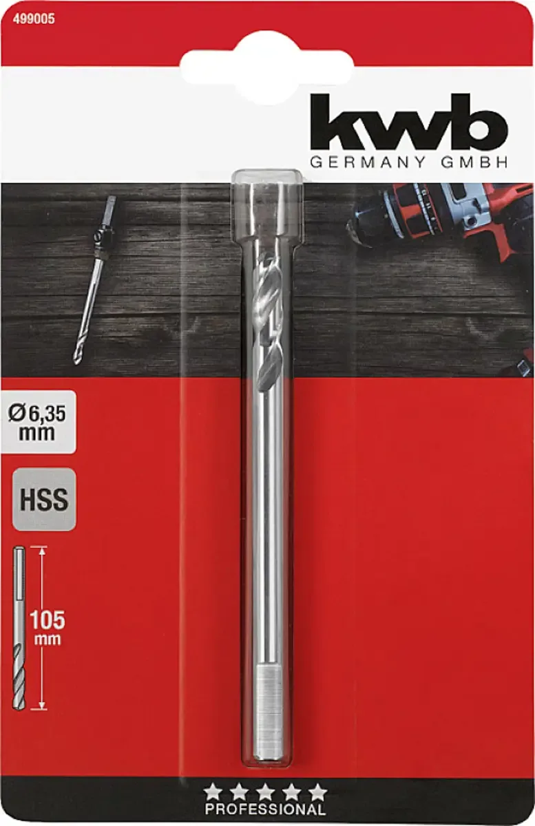 kwb 499005 Zentrierbohrer 6.35 mm 1 St. by KWB – product image 2 of 2
