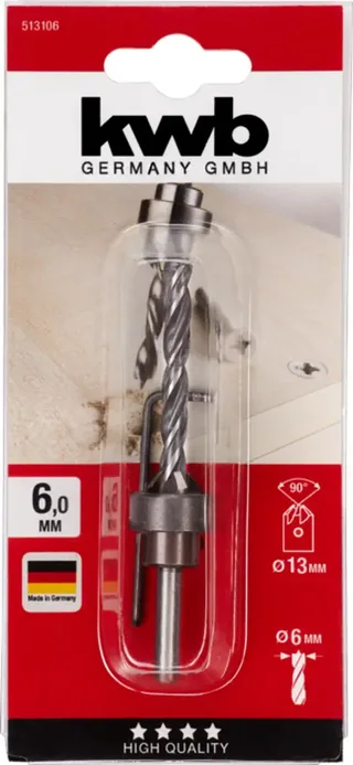 kwb 513106 Træ-spiralbor-sæt 3 dele 6 mm 1 stk von KWB – Produktbild 3 von 3