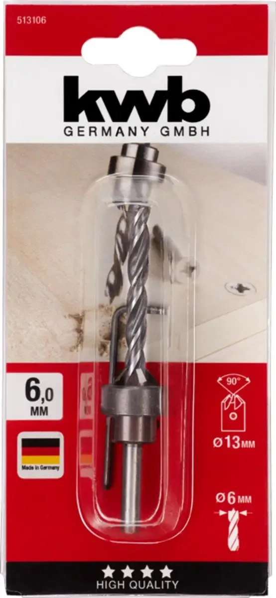 kwb 513106 Træ-spiralbor-sæt 3 dele 6 mm 1 stk von KWB – Produktbild 3 von 3