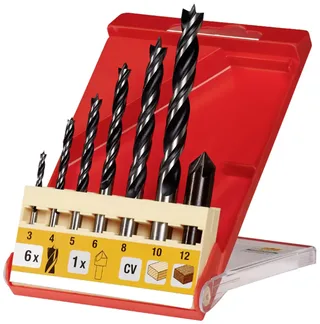 kwb 514200 Holz-Spiralbohrer-Set 3 mm, 4 mm, 5 mm, 6 mm, 8 mm, 10 mm 7 St. de KWB – image du produit 1 sur 3