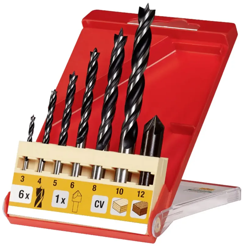 kwb 514200 Holz-Spiralbohrer-Set 3 mm, 4 mm, 5 mm, 6 mm, 8 mm, 10 mm 7 St. de KWB – image du produit 1 sur 3
