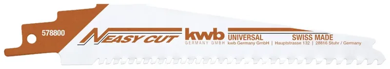 kwb 578800 Säbelsägeblatt mit Easy-Cut Schaft, verwendbar für alle Bau-Materialien Sägeblatt-Länge 150 mm 1 St. von KWB – Produktbild 1 von 3