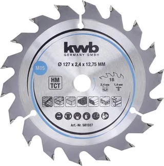 kwb 581557 Hardmetaal-cirkelzaagblad 127 x 12.75 mm 1 stuk(s) von KWB – Produktbild 1 von 2