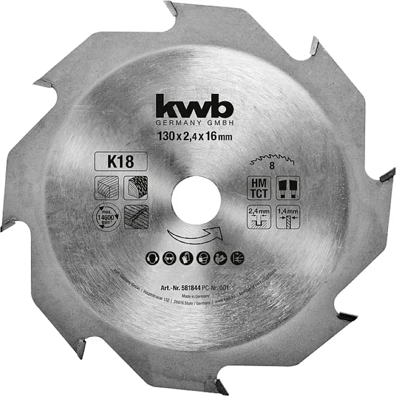 kwb 581844 Lame de scie circulaire 130 x 16 mm 1 pc(s) de KWB – image du produit 1 sur 3