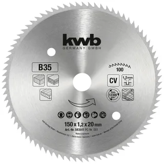 kwb 583511 Kreissägeblatt 150 x 20 mm 1 St. by KWB – product image 1 of 2