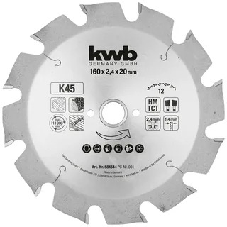 kwb 584544 Kreissägeblatt 160 x 16 mm 1 St. by KWB – product image 1 of 2
