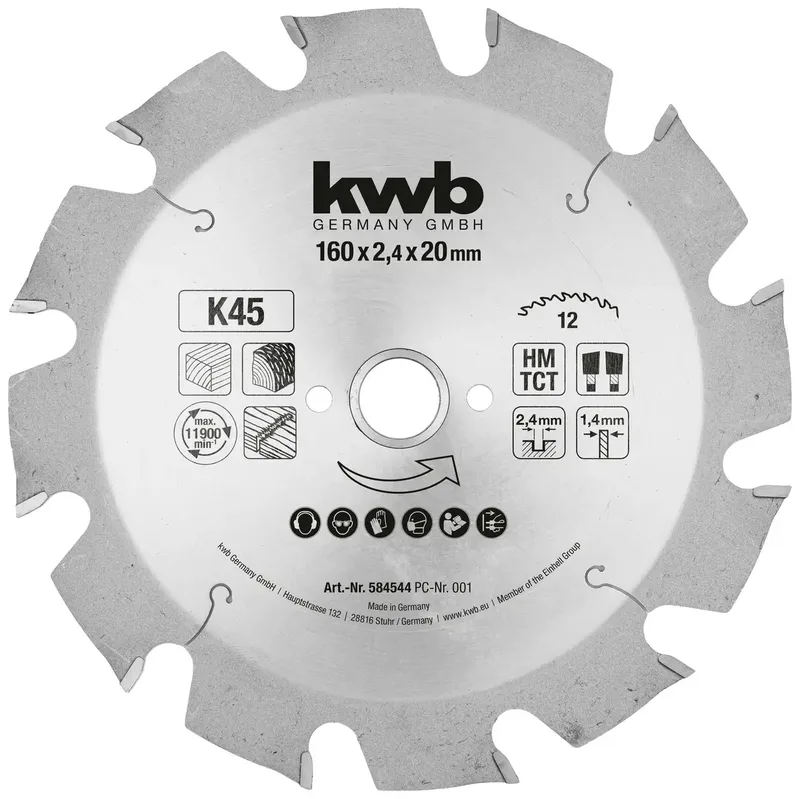 kwb 584544 Kreissägeblatt 160 x 16 mm 1 St. by KWB – product image 1 of 2