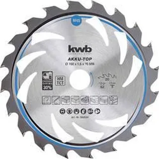 kwb 584554 Lame de scie circulaire au carbure 160 x 20 x 1.0 mm Nombre de dents: 20 1 pc(s) de KWB – image du produit 1 sur 2