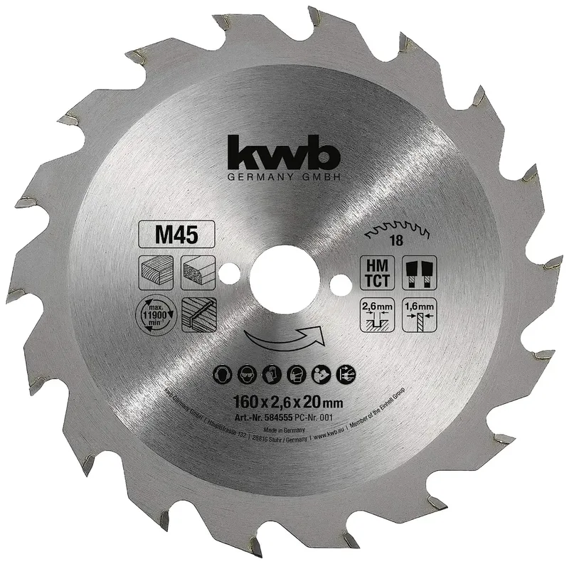 kwb 584555 Kreissägeblatt 160 x 16 mm 1 St. de KWB – image du produit 1 sur 2