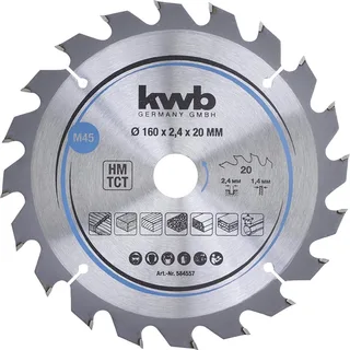 kwb 584557 Hardmetaal-cirkelzaagblad 160 x 20 mm 1 stuk(s) van KWB – productafbeelding 1 van 2