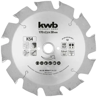 kwb 585444 Kreissägeblatt 170 x 30 mm 1 St. von KWB – Produktbild 1 von 2