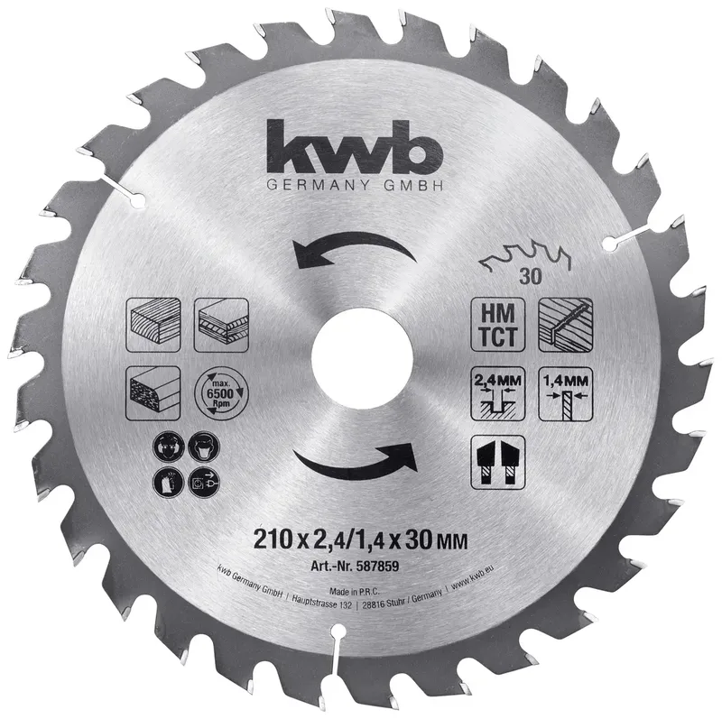 kwb 587859 Kreissägeblatt 210 x 30 mm 1 St. by KWB – product image