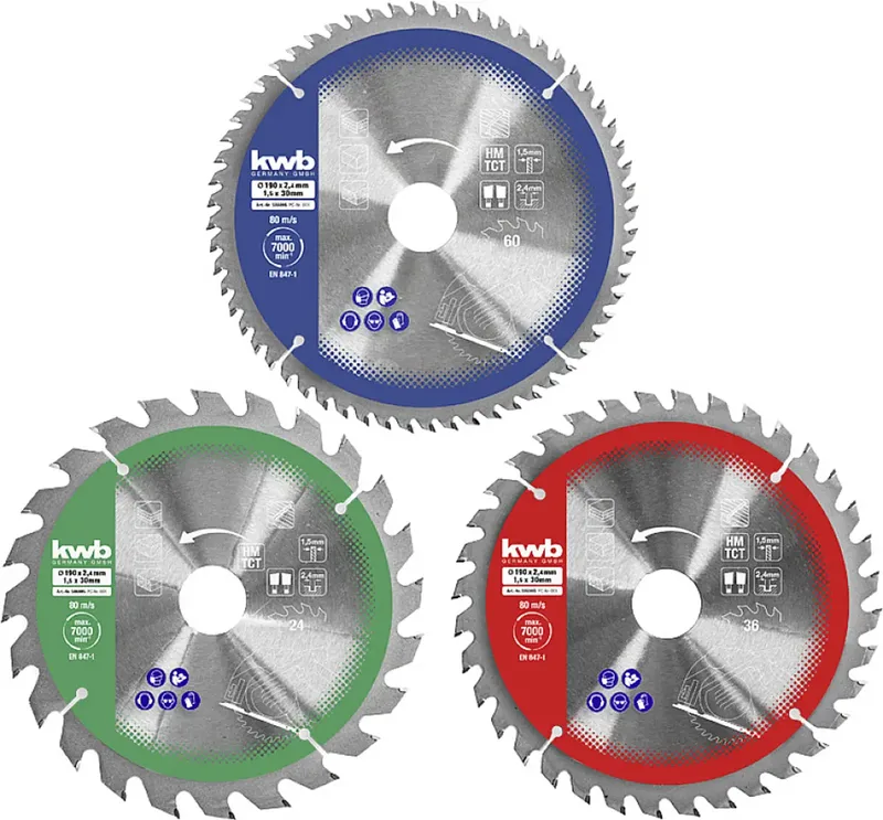 kwb 587895 Kreissägeblatt-Set 210 x 30 mm 1 St. von KWB – Produktbild 1 von 2