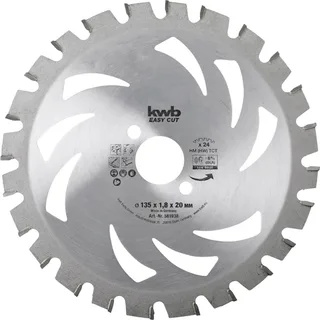 kwb 587938 Hartmetall Kreissägeblatt 215 x 30 x 1.4 mm Zähneanzahl: 30 1 St. von KWB – Produktbild 1 von 2