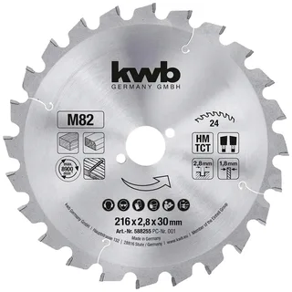kwb 588255 Kreissägeblatt 216 x 30 mm 1 St. by KWB – product image 1 of 2