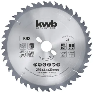 kwb 589344 Kreissägeblatt 250 x 30 mm 1 St. von KWB – Produktbild 1 von 2