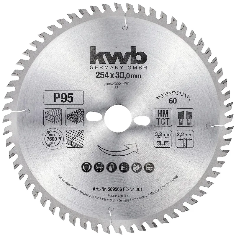 kwb 589566 Lame de scie circulaire 254 x 30 mm 1 pc(s) de KWB – image du produit